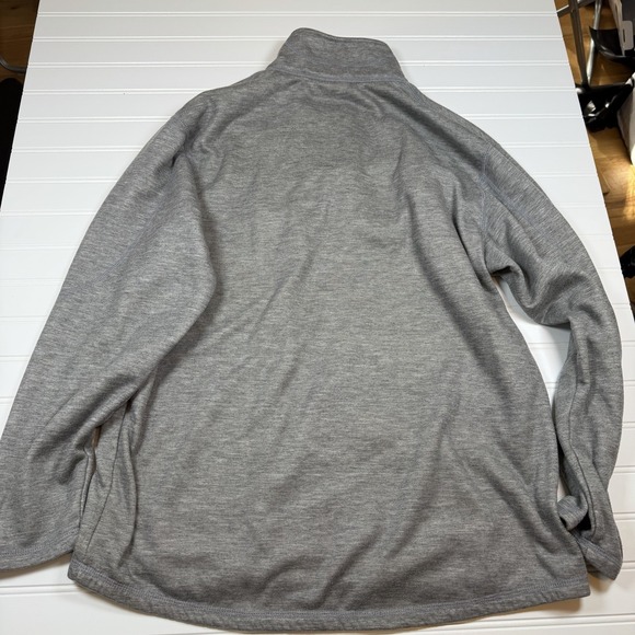 Majestic Illinois Fighting Illini Football 1/4 Zip Pullover Men's Medium Grey - Picture 6 of 6